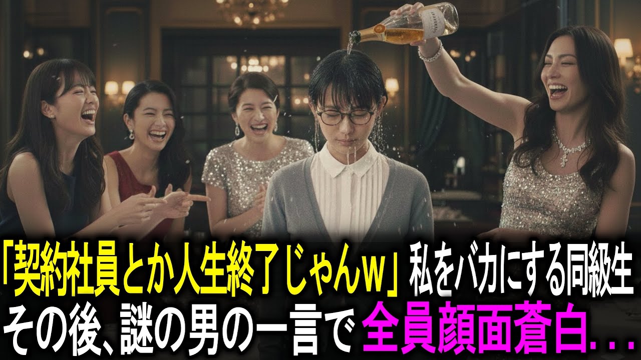 「契約社員とか人生終了じゃんｗ」私をバカにする同級生。その後、謎の男の一言で全員顔面蒼白...