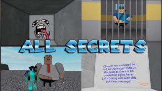 ALL SECRETS I found in GREAT SCHOOL BREAKOUT! (First Person Obby) plus Glitch and Spawn area!