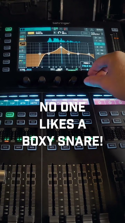 How to EQ a live Snare Drum #Behringerwing #rockmixing #concert