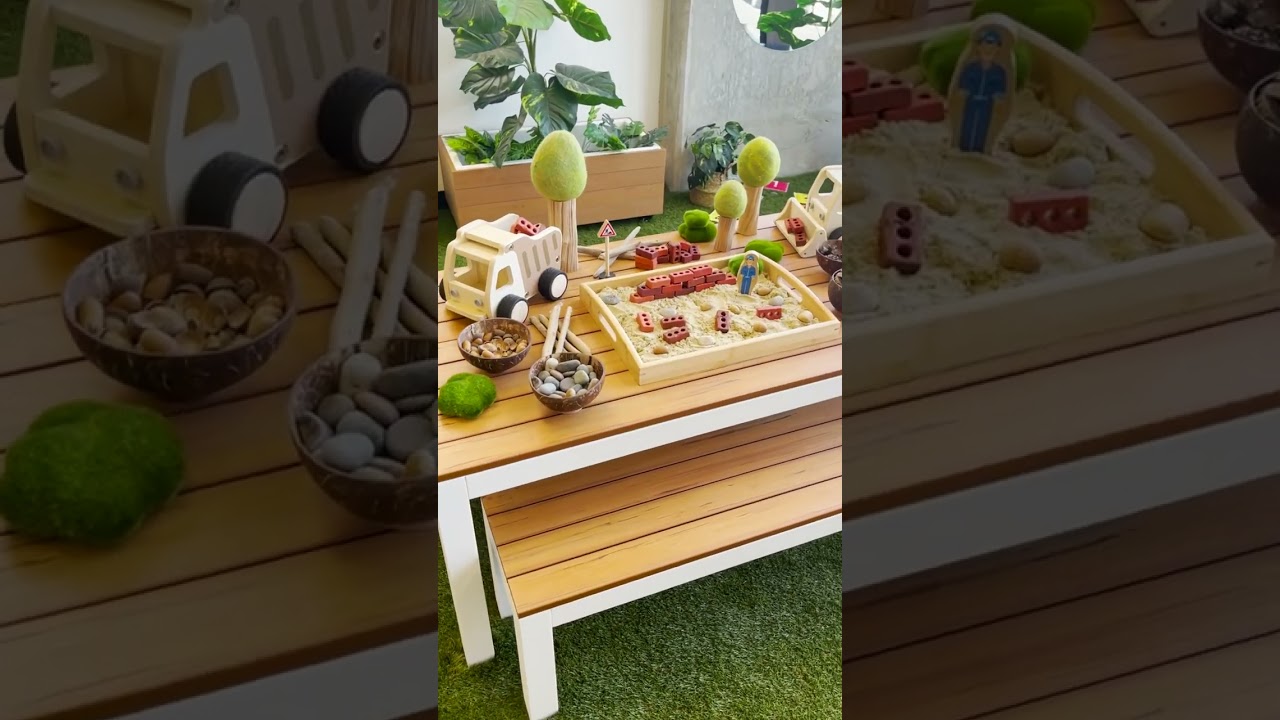 🧱🏗️Sensory Play Construction Zone🏗️🧱