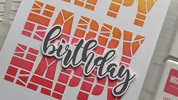 Introducing Stencil Geometric Happy Birthday