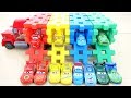 ディズニー カーズ トミカ ブロックでカラフルガレージ マックにつけた