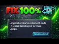 How to fix the application/game exited with code -1 in mojo launcher. 