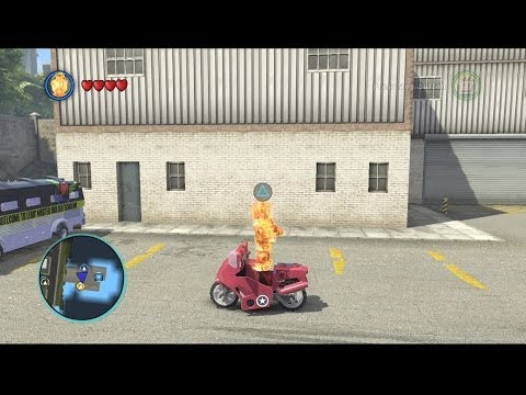 LEGO Marvel Super Heroes HUMAN TORCH Free Roam Gameplay