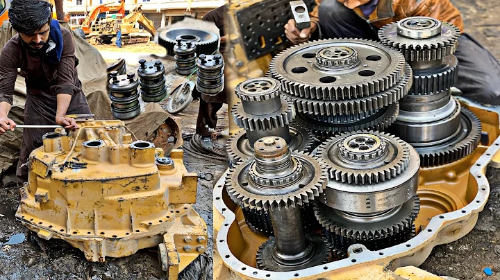 Caterpillar 140H Grader Transmission Rebuilding || Restoration CAT 140H Grader Transmission ||