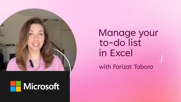 Microsoft Create: Create a to-do list in Excel
