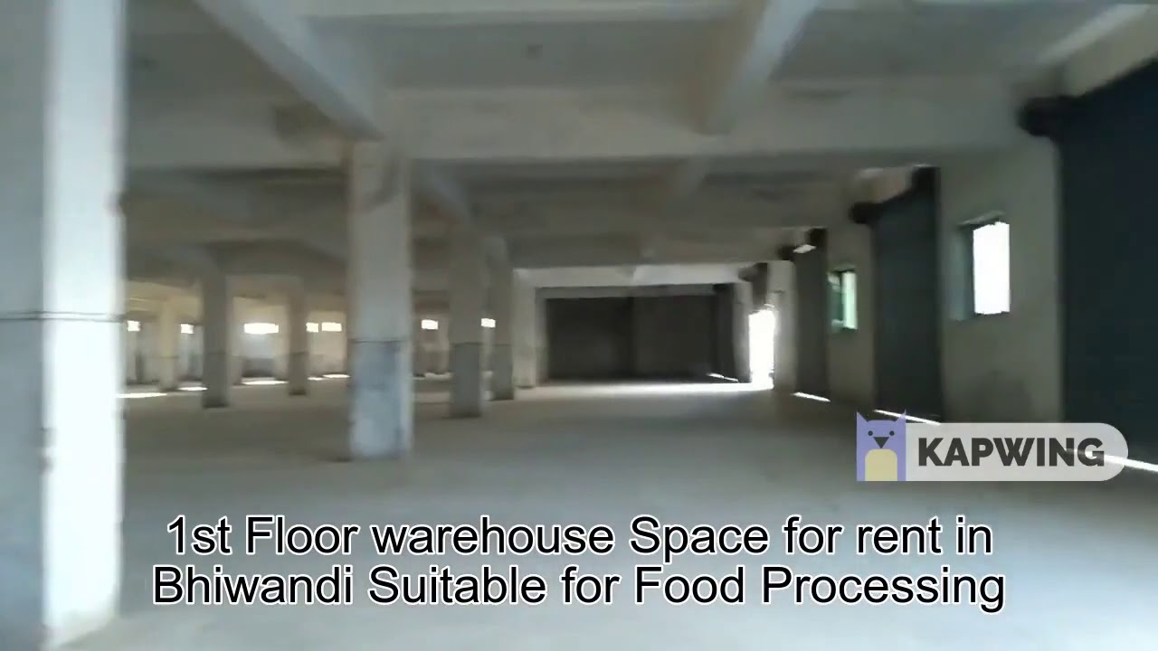 1st Floor warehouse Space for rent in Bhiwandi Suitable for Food