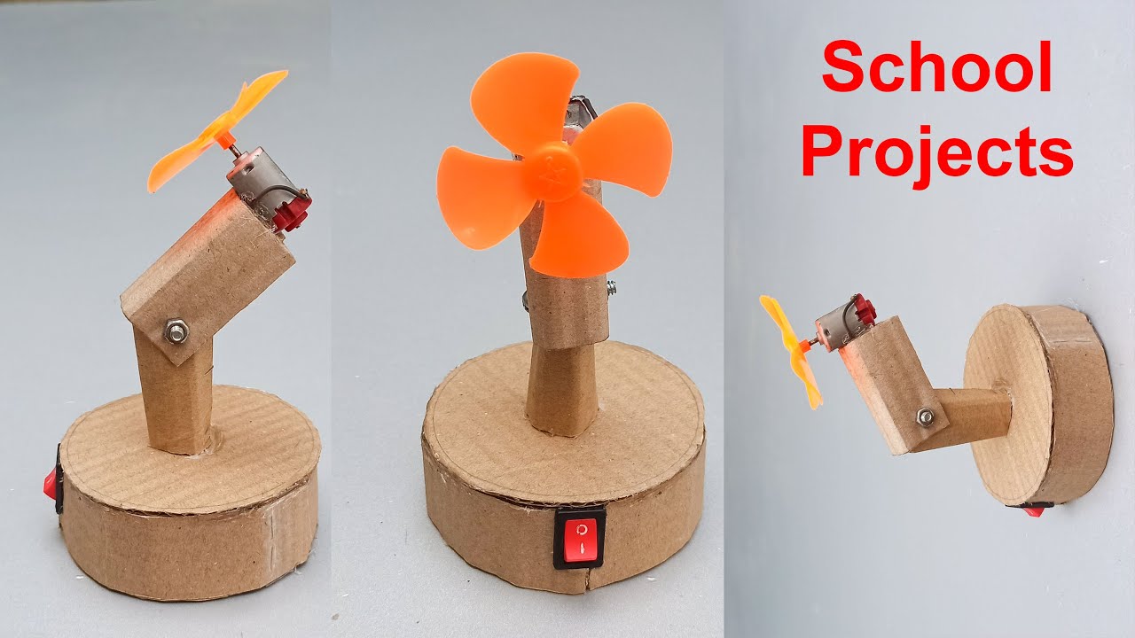 Science Projects for School Students How to Make High Speed Wall Fan