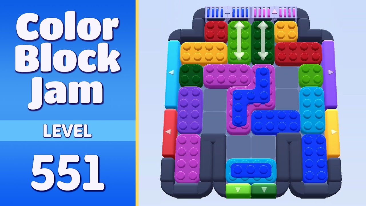 Color Block Jam Level 551 Walkthrough - How to Beat Level 551! (No