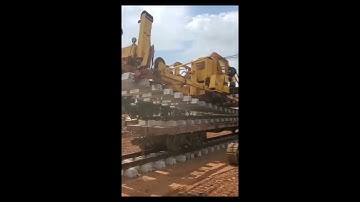 How Railway Sleepers are  Laid by  Machine Fast & Efficient Track Installation