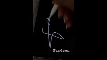 Signature Style “Fardeen”🖊️Comment your name!