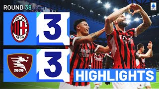 Milan-Salernitana 3-3 Highlights Final Match At San Siro Ends In Fireworks Serie A 202324
