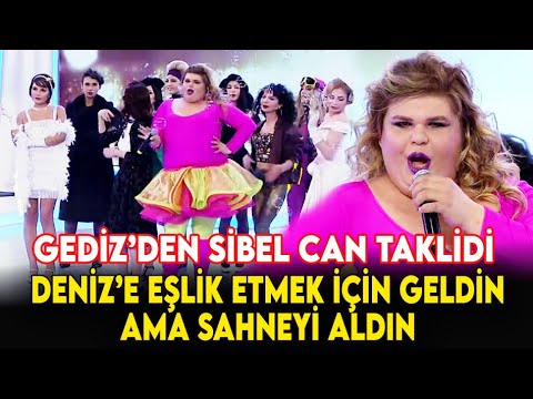 Deniz'in Partneri Gediz Sahneyi Aldı Sibel Can Taklidiyle Herkesi Coşturdu - İşte Benim Stilim