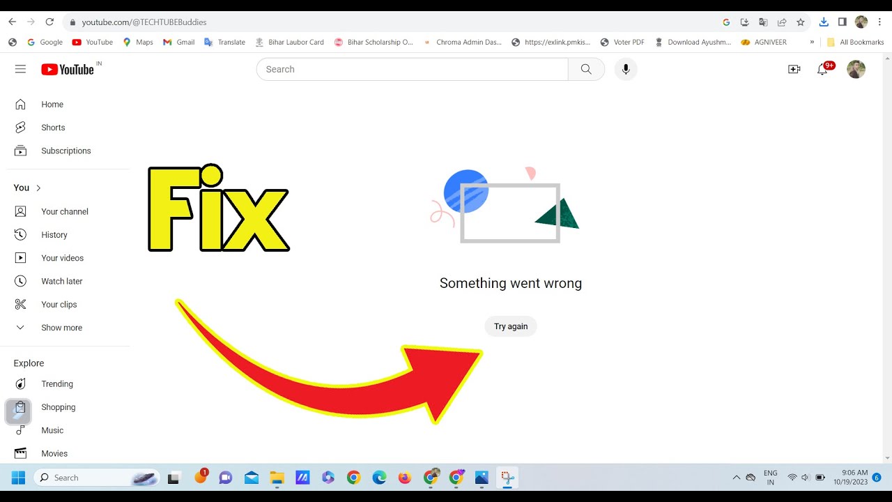 How to Fix Something went wrong ERROR in YouTube - YouTube