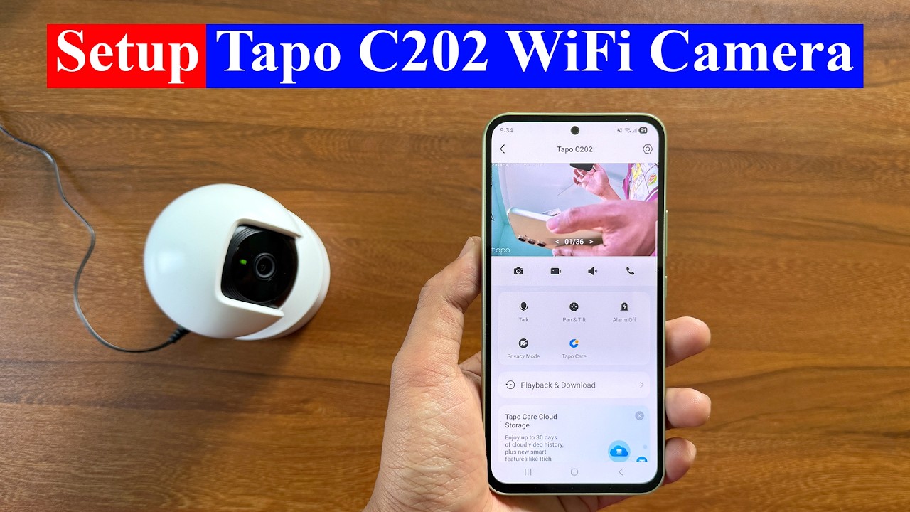 How to setup Tapo C202 Camera wirelessly - YouTube