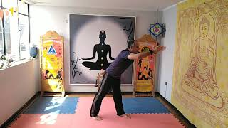Clase de yoga adulto mayor Consejo regional del libertador general Bernardo O'Higgins CORE