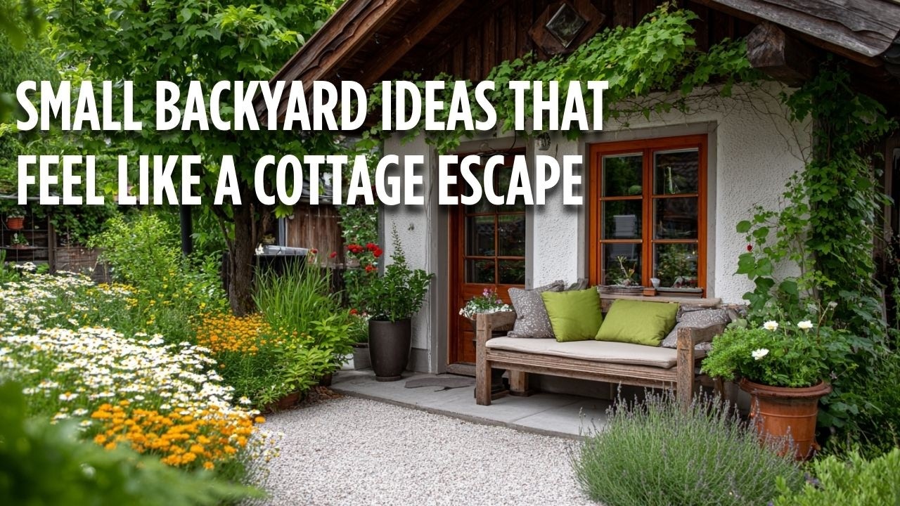 Small Backyard Ideas That Feel Like a Cottage Escape 🌿 Cozy Garden ...