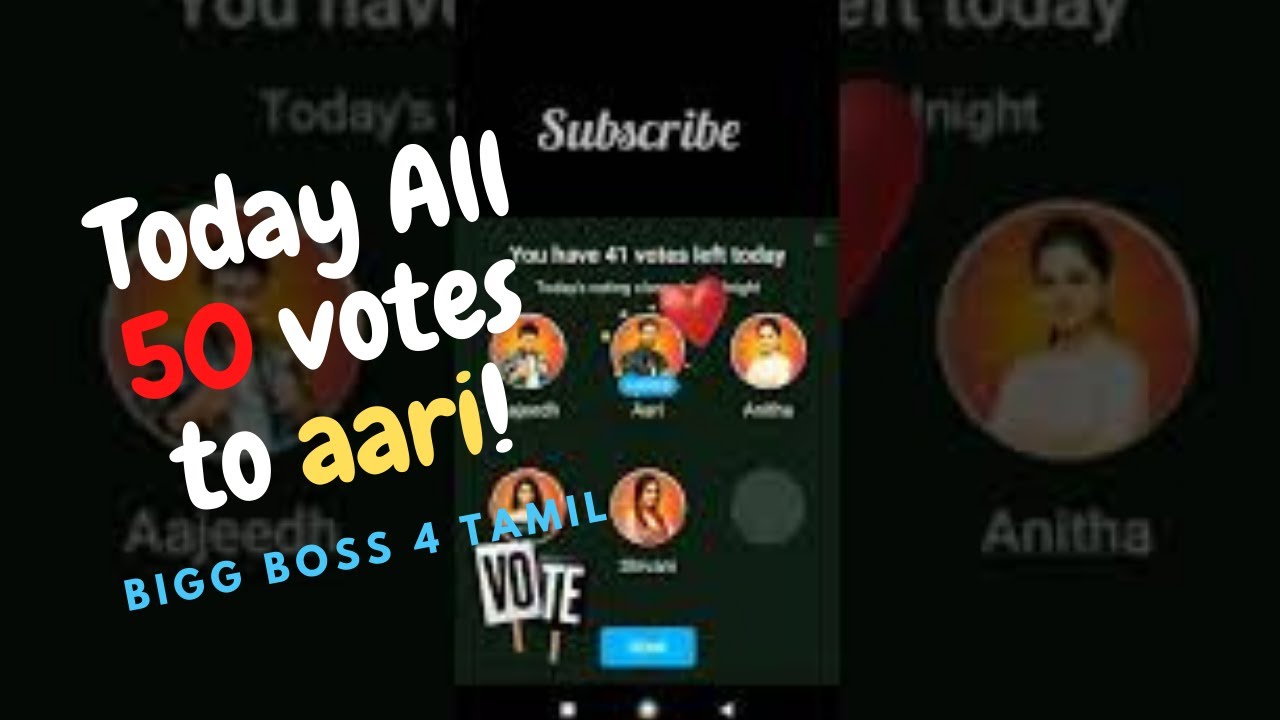Bigg Boss 4 tamil Aari army vote Dec 23❤️❤️❤️