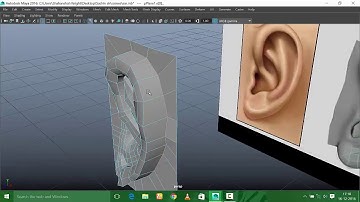 maya ear (human) modelling