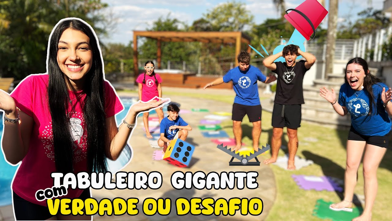 TABULEIRO GIGANTE COM VERDADE OU DESAFIO