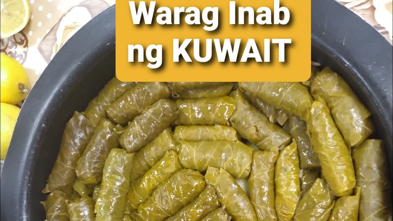 WARAG INAB ng KUWAIT (dahon ng ubas) - YouTube