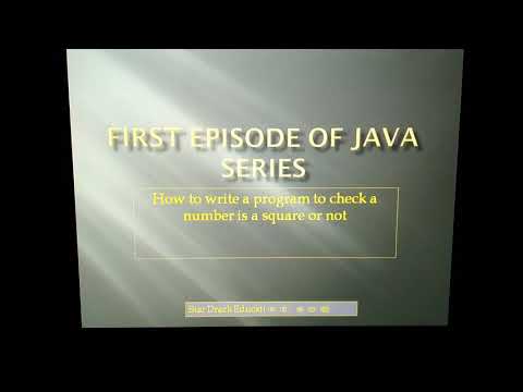 Java series episode 1