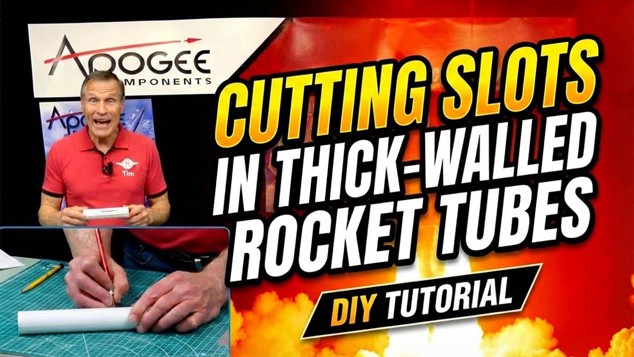 Советы по сборке ракеты: Сделайте прорези в толстостенных трубах корпуса.