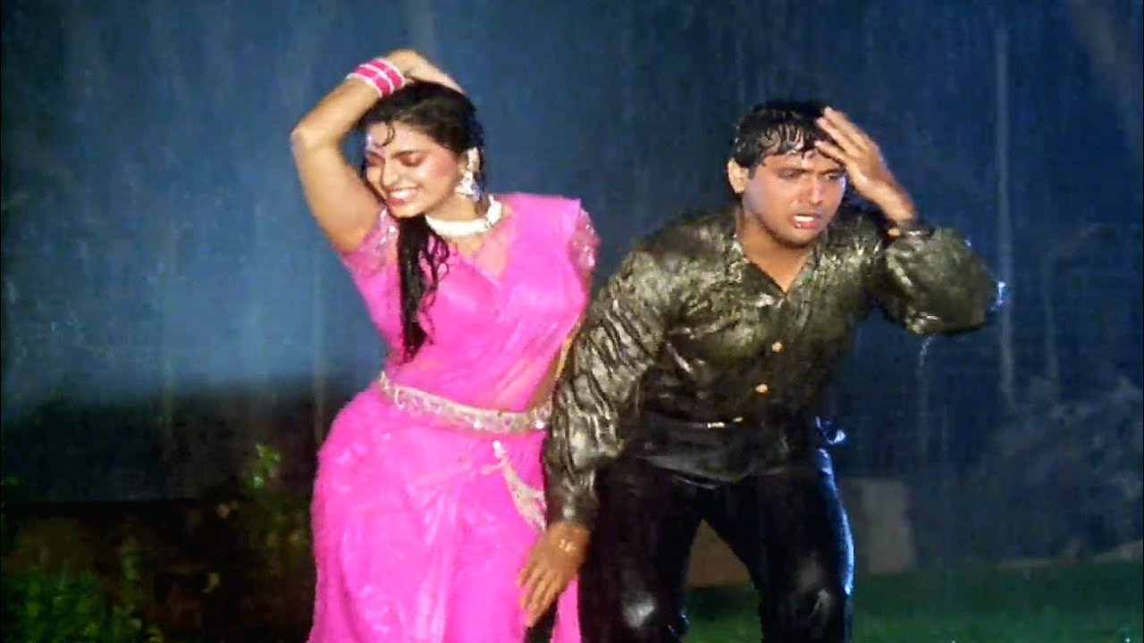 Bheegi Hoon Main Bauchhar Se  Karz Chukana Hai 1991 Full HD Video Song Govinda Juhi Chawla