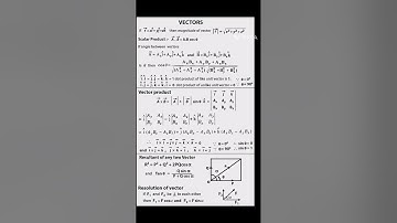Vectors-All formulas #fizyeasy #physics #formula