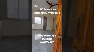 401) 1RK Penthouse Gachibowli Tngo colony #hyderabad #home # #property #rentforcomfort #home