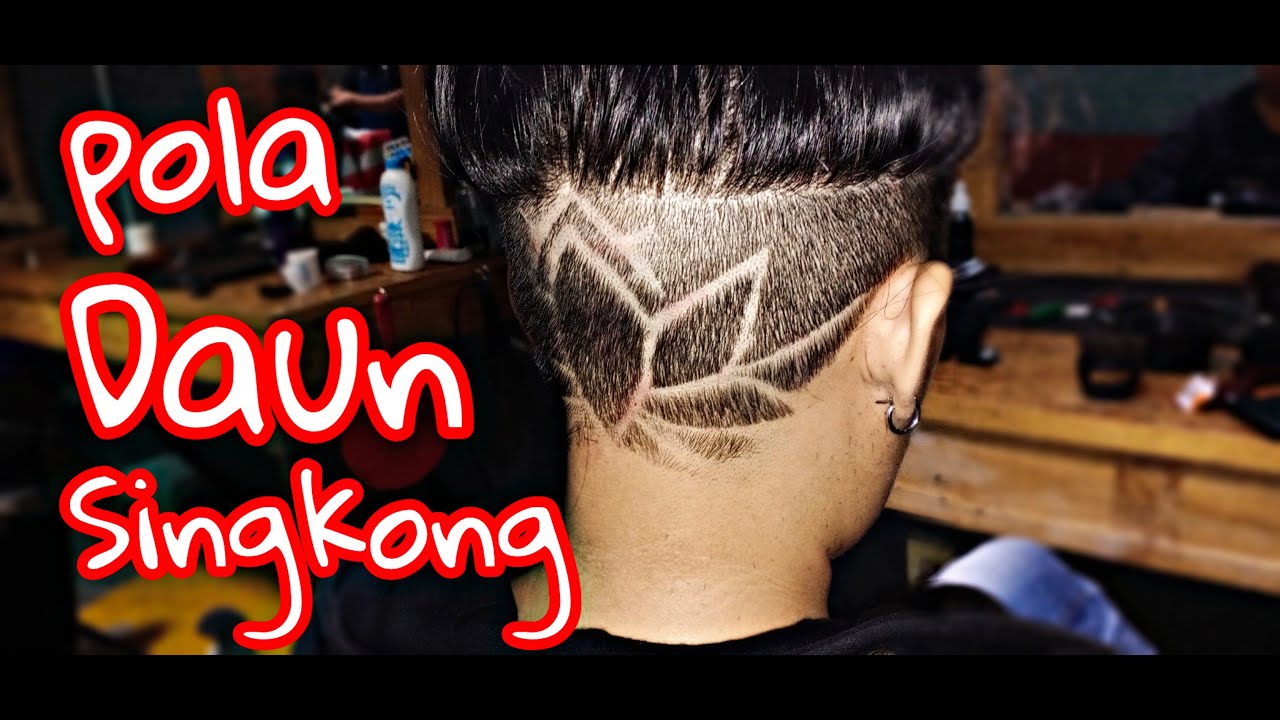 Hair Tattoo  Simple  Transformasi For Woman Pola  Daun 