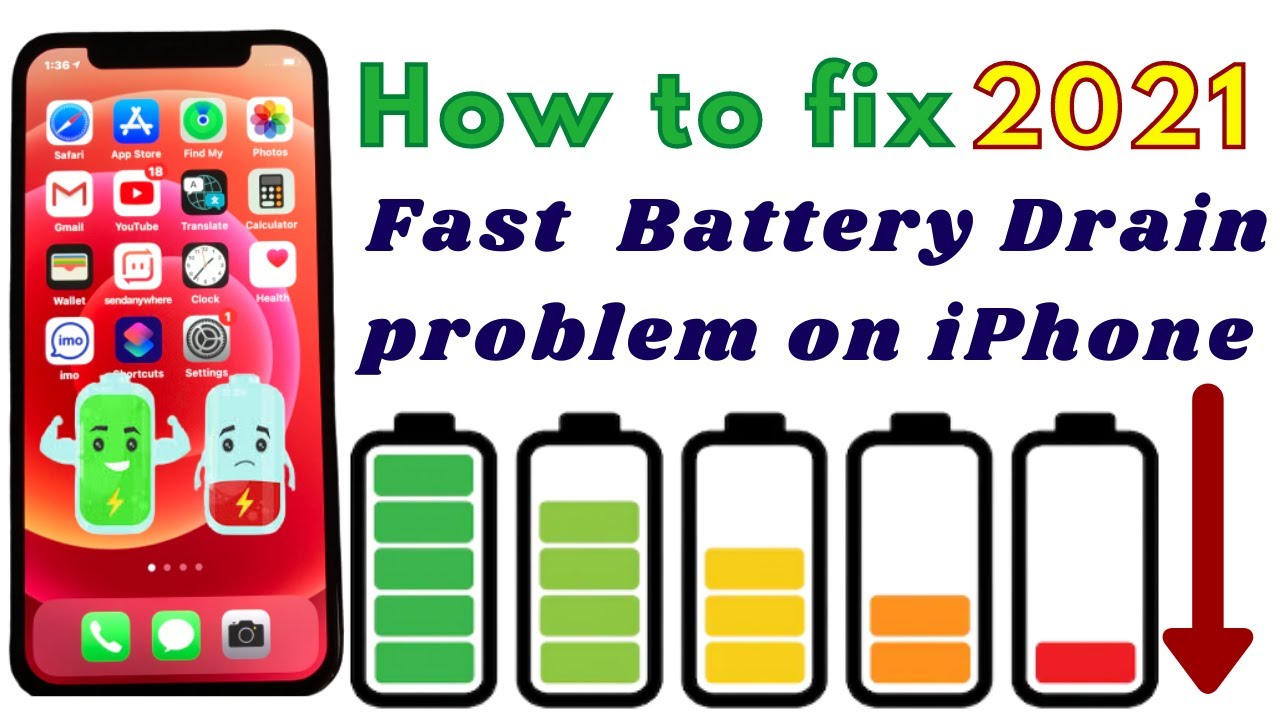 How to fix Battery Drain problem on iPhone iOS 14.3 - YouTube