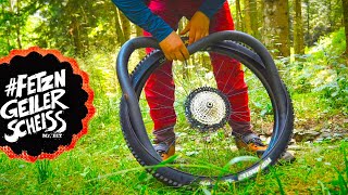 MTB FAHRRAD SCHLAUCH FLICKEN & WECHSELN - AM TRAIL & DER WERKSTATT | Tutorial