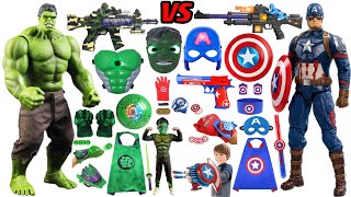 Captain America VS Hulk Toys Collection Unboxing ReviewCloakRobotsMaskglovesShieldLaser sword