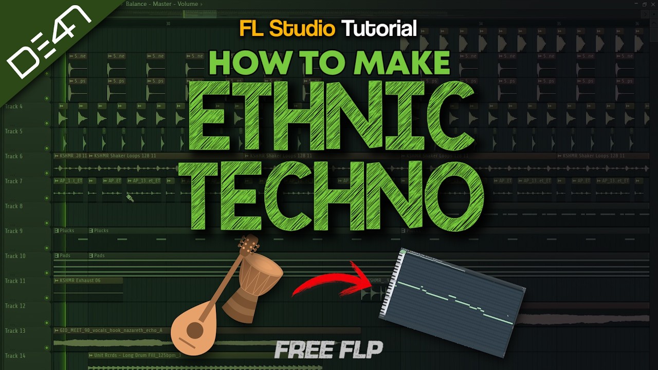 How To Make ETHNIC TECHNO - FL Studio Tutorial (+FREE FLP)