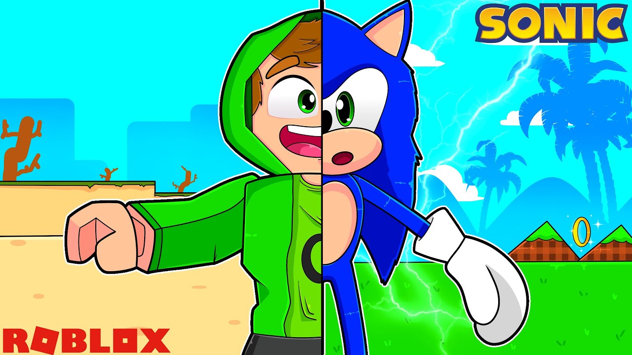 VIREI O SONIC NO ROBLOX!! 