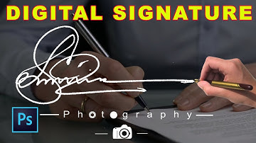 Make Your Signature Digital with Photoshop || Own Handwriting Signature Logo for Photography