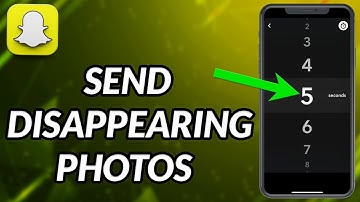 How To Send Disappearing Photos On Snapchat