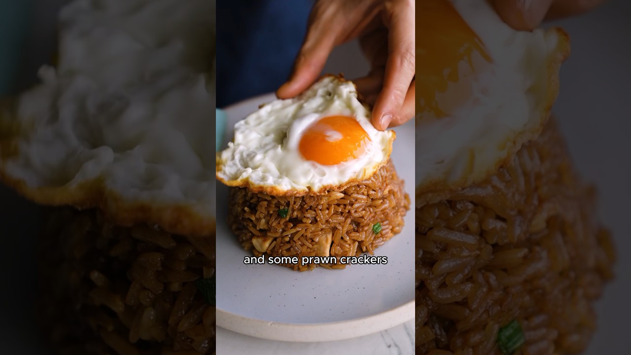 Indonesian fried rice 🇮🇩 First time making 🤤