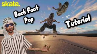 skate. Back Foot Pop Tutorial (Dx Pop)