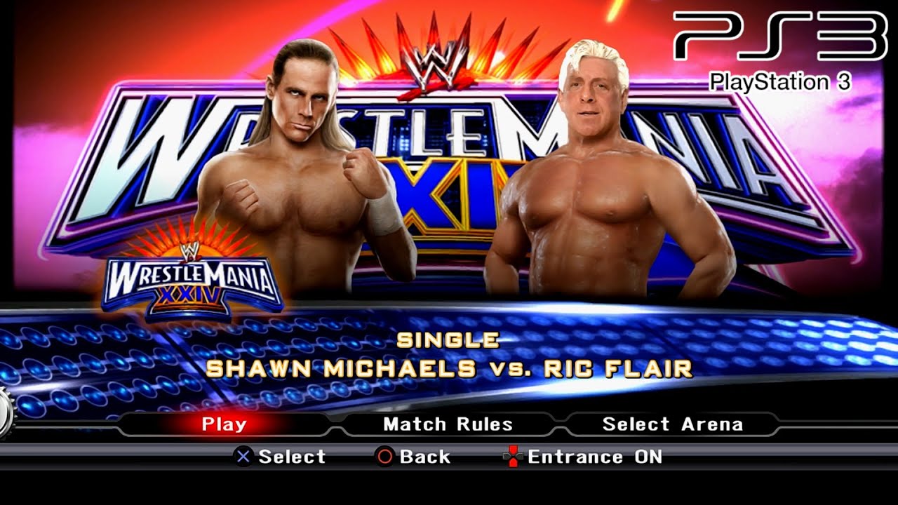 WWE SmackDown VS Raw 2009 PS3 - Shawn Michaels VS Ric Flair [2K][mClassic]