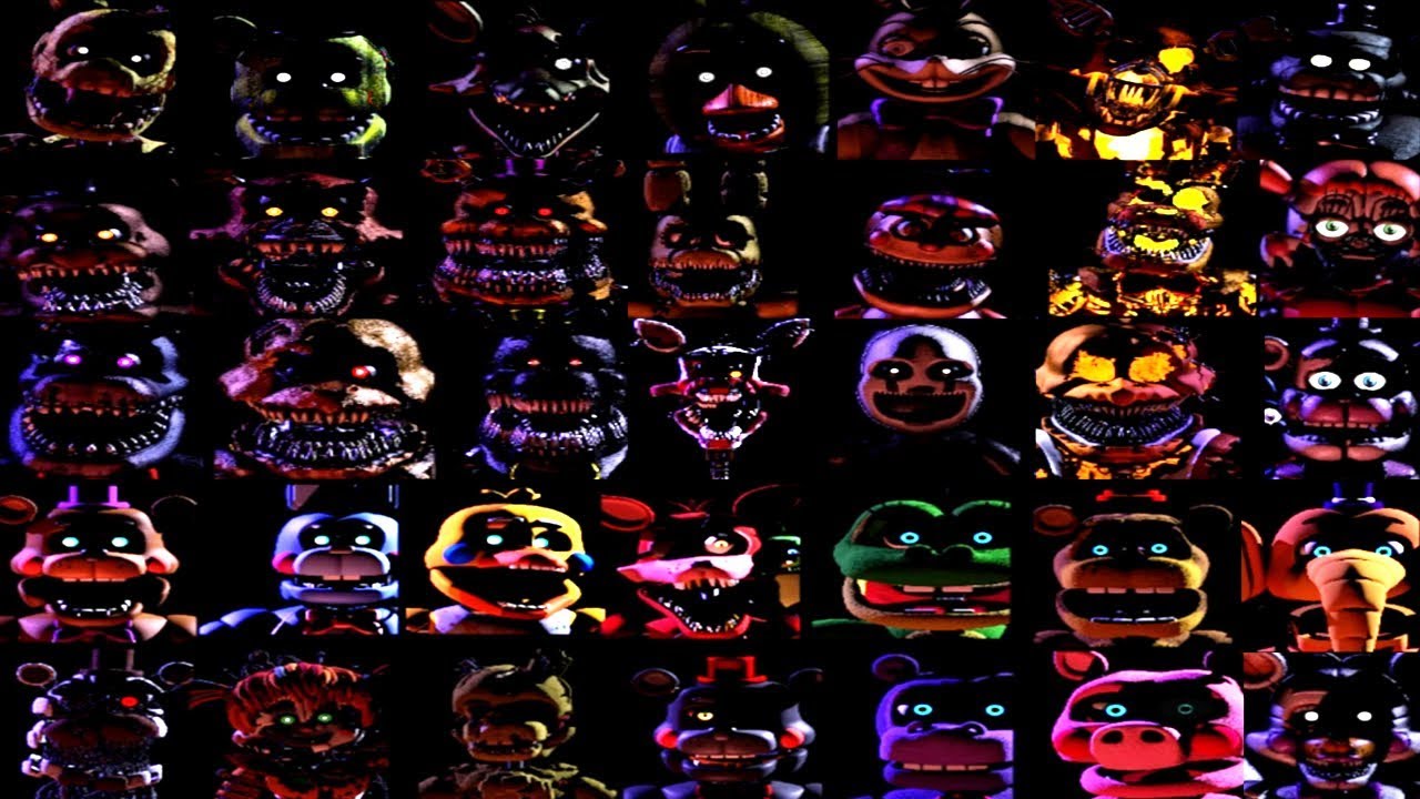 Nightmare freddy Salvage stage 1,2 and 3 (models by Endyarts