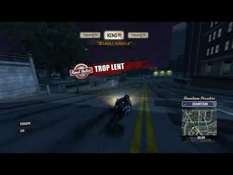 Burnout Paradise - Défi Route Nuit Moto - 4th St - 13.57