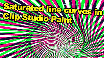 Clip Studio Paint Tutorial : Saturated Line and curves and combining layers