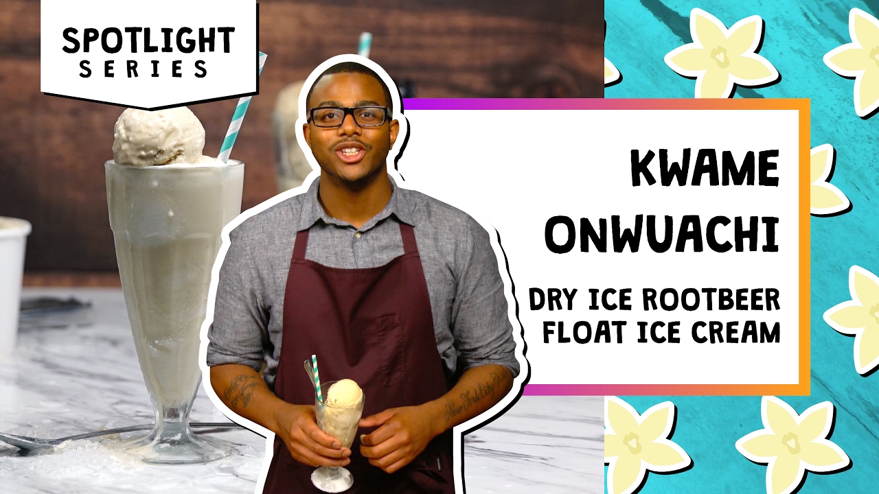 Dry Ice Root Beer Float l Spotlight-Kwame Onwuachi | Tastemade