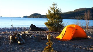 Remote Solo Camping on the NORTHERN SHORE of Lake Superior