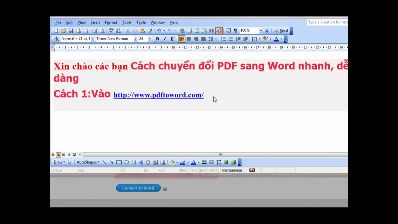 C ch Chuy n T i Li u T PDF Sang Word TanTai cuc YouTube