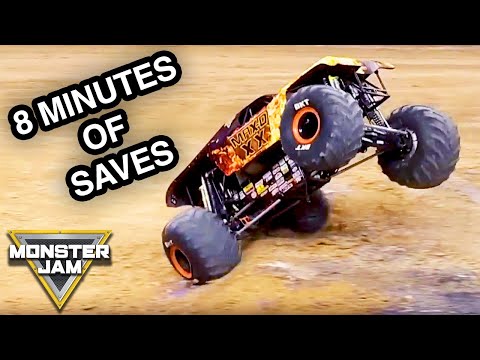 8 Minutes of Jaw-Dropping Monster Truck Saves | Monster Jam