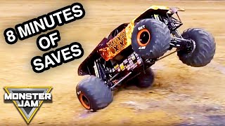 8 Minutes of Jaw-Dropping Monster Truck Saves | Monster Jam