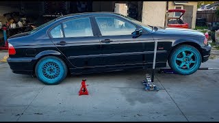 Installing Wheel Studs and Spacers, Testing Fitment: Project BMW E46